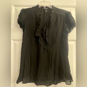White House Black Market size 12 black blouse